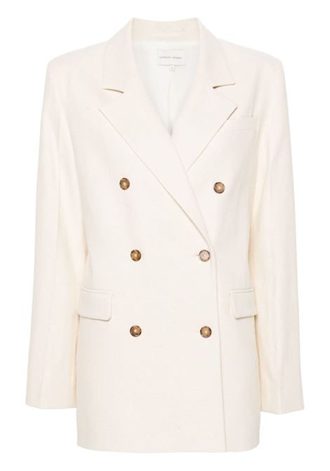 Ivory double-breasted blazer - women